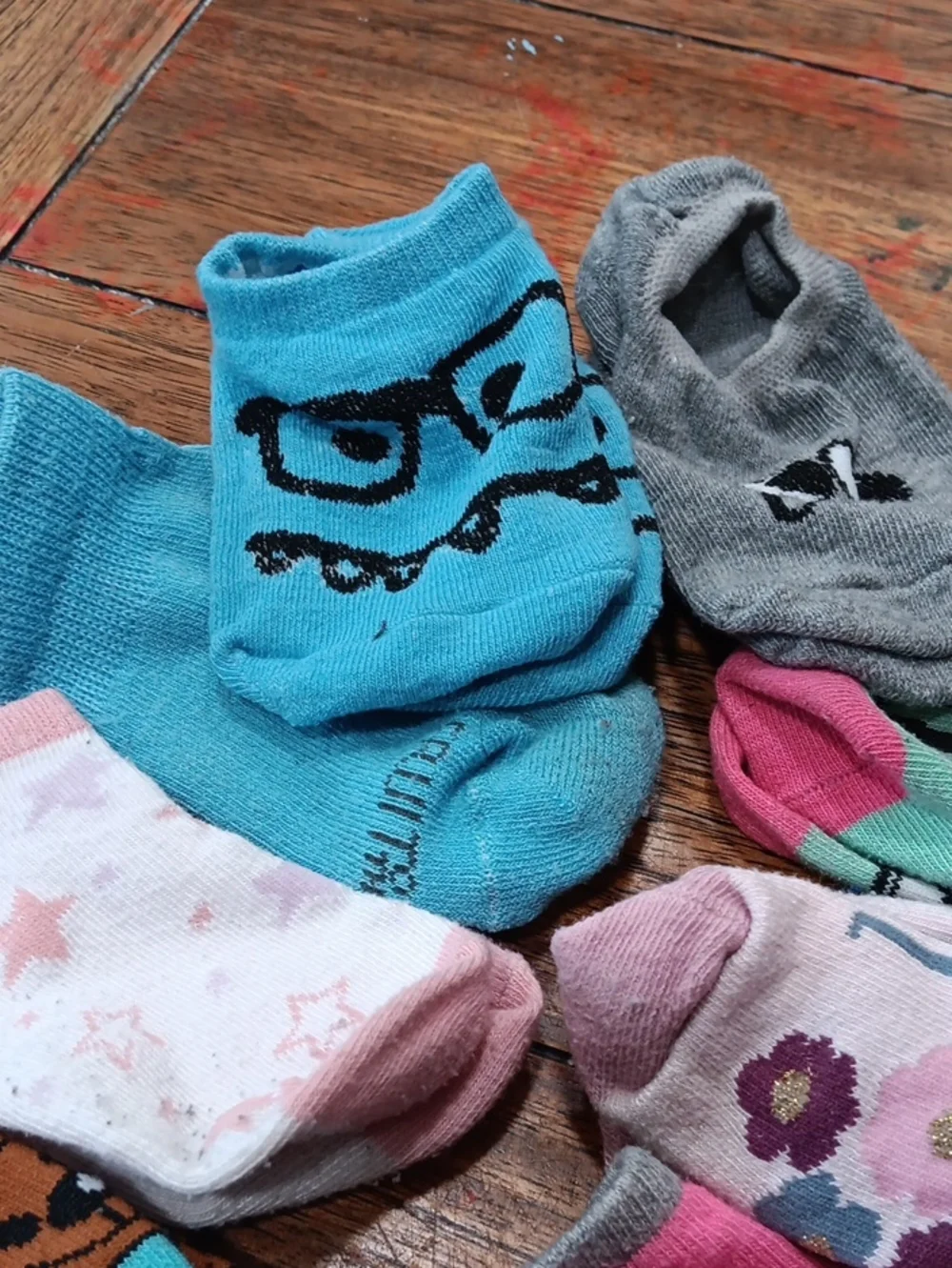 Kids Assorted No-Show Socks - Pink, Blue, Green, Black & More
